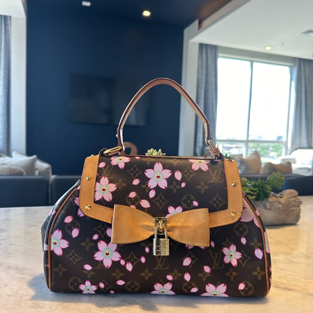 Louis Vuitton Murakami Cherry Blossom Sac Retro Brown